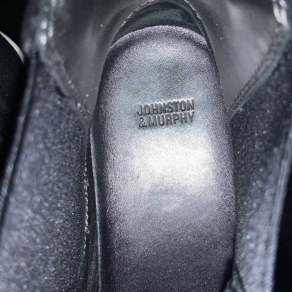 Johnston & Murphy black leather shoes 7.5 M - Picture 8 of 10